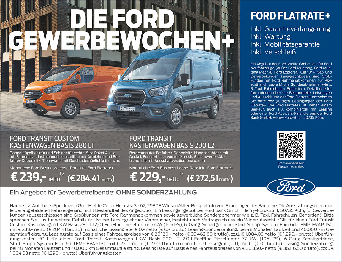 Ford Gewerbewochen Ford Gewerbewochen