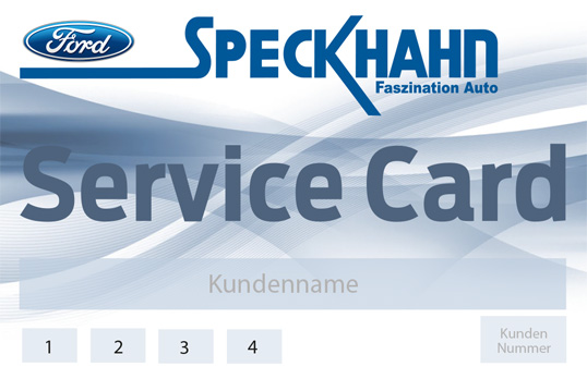 Vierer Service Card Speckhahn